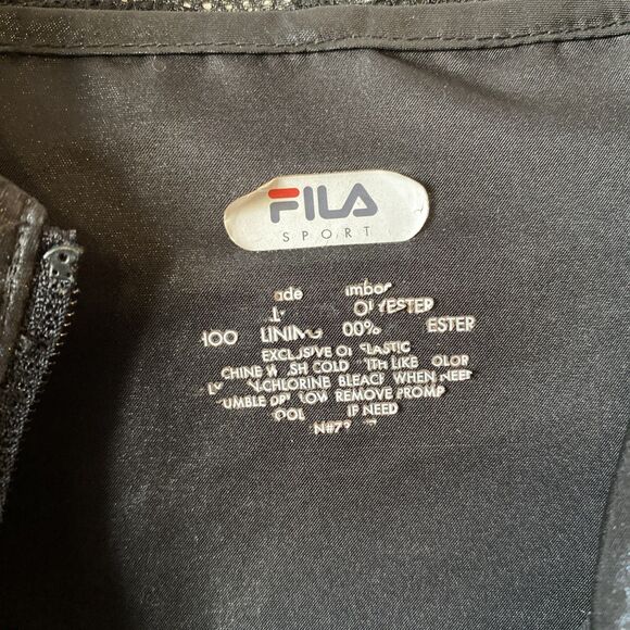 Fila Sport Jacket Women’s Size Large? Windbreaker Full Zip Light Cords Hooded - Picture 4 of 12